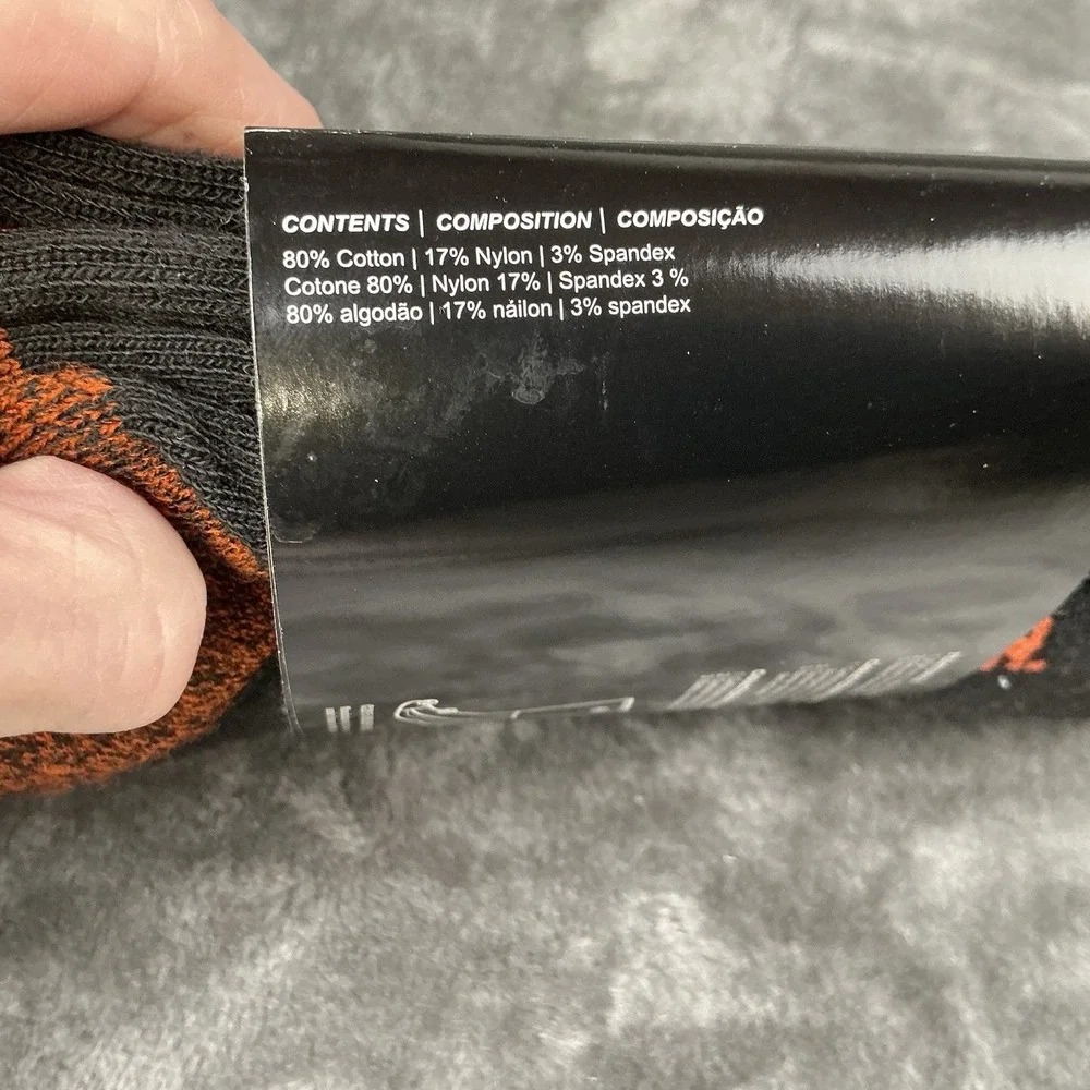 Harley Davidson Socks Men's Large 2 Pair Made In USA Black W/ Harley Logo NEW